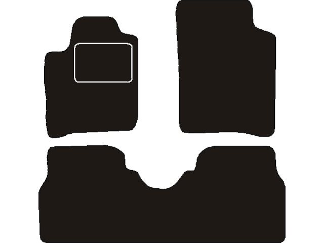 MATTENSET NAALDVILT (ZWART) RENAULT SCENIC 1999 - 2003