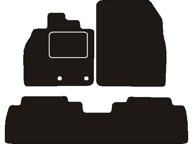 MATTENSET NAALDVILT (ZWART) RENAULT SCENIC / GRAND SCENIC III 2009 - 2016