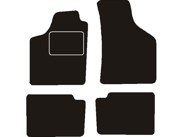 MATTENSET NAALDVILT (ZWART) RENAULT TWINGO SPECIAL  1993 - 2007