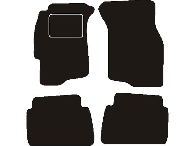 MATTENSET NAALDVILT (ZWART) ROVER 45 2000 - 2003