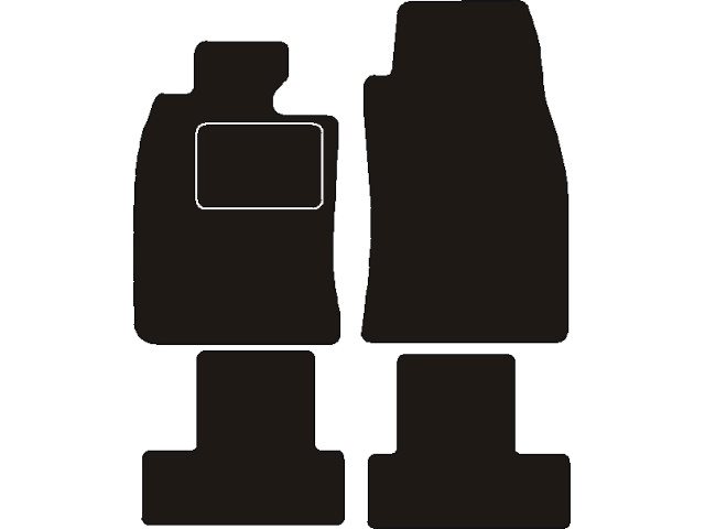 MATTENSET NAALDVILT (ZWART) BMW R50 MINI COOPER I 2002 - 2008