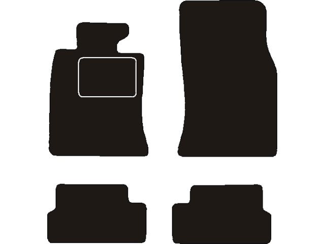 MATTENSET NAALDVILT (ZWART) BMW R56 MINI COOPER II 2006 ->