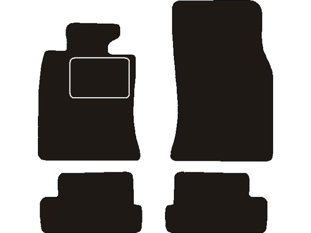 MATTENSET NAALDVILT (ZWART) BMW MINI COOPER CABRIO R57 2009-2014