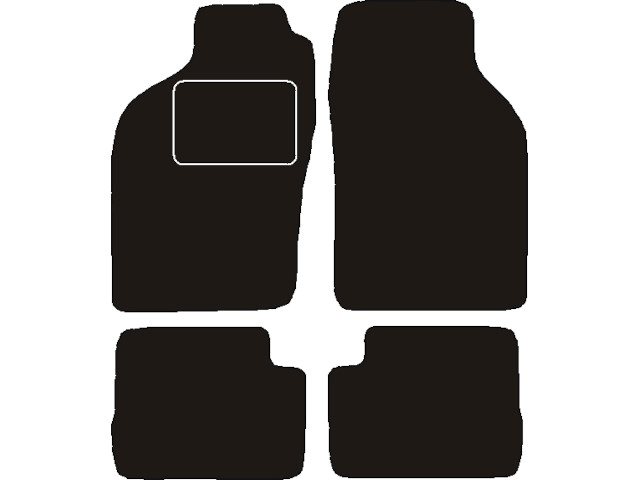 MATTENSET NAALDVILT (ZWART) SAAB 900 CABRIO 1994 - 1998