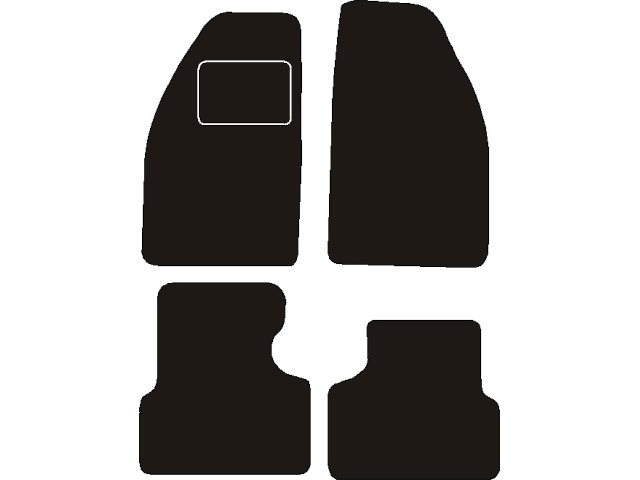 MATTENSET NAALDVILT (ZWART) SAAB 9000  1984 - 1997