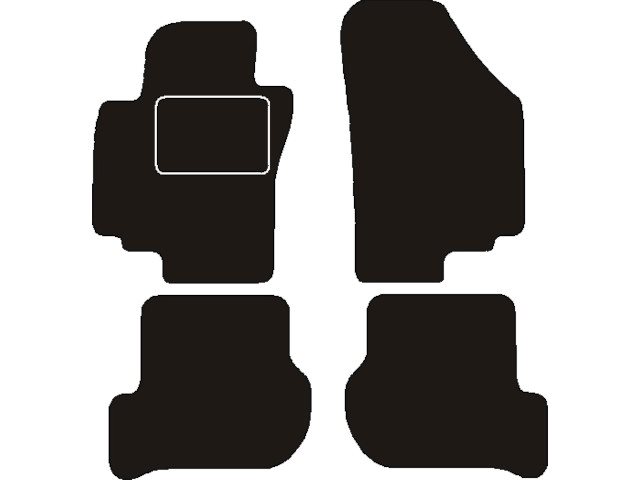MATTENSET NAALDVILT (ZWART) SEAT ALTEA 2004 - 2008
