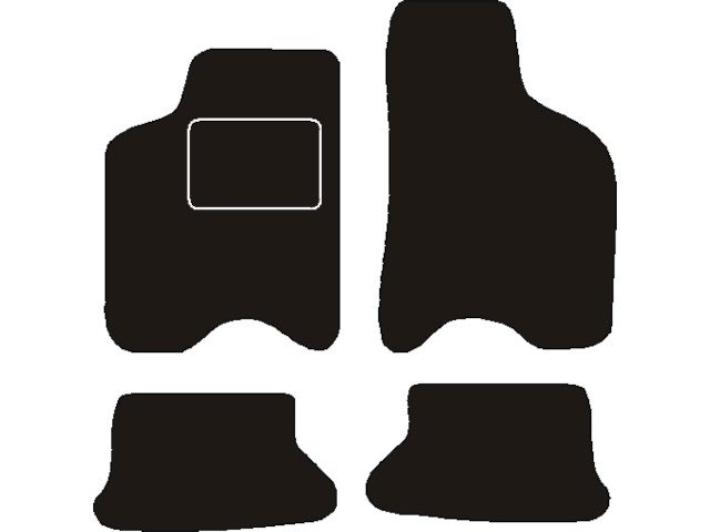 MATTENSET NAALDVILT (ZWART) SEAT AROSA 1997 - 2005