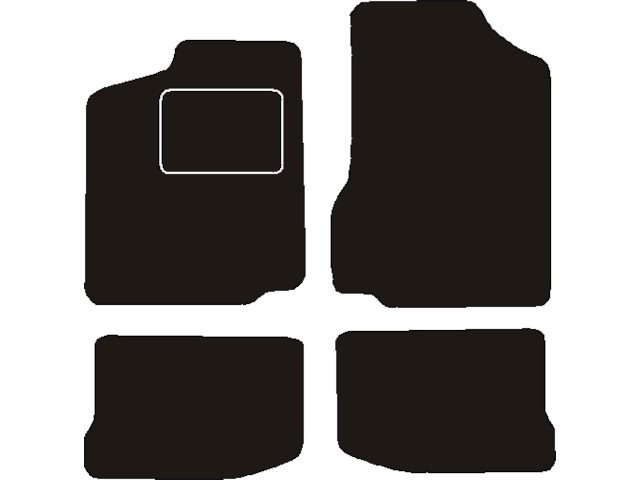 MATTENSET NAALDVILT (ZWART) SEAT IBIZA II / CORDOBA I 1993 - 1999