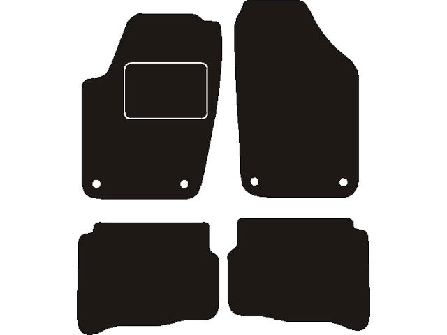 MATTENSET NAALDVILT (ZWART) SEAT IBIZA IV / CORDOBA III 2002 - 2004