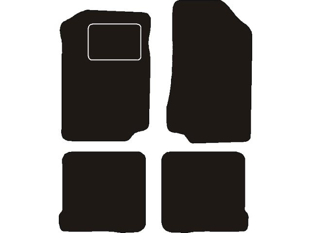 MATTENSET NAALDVILT (ZWART) SEAT TOLEDO I 1991 - 1999