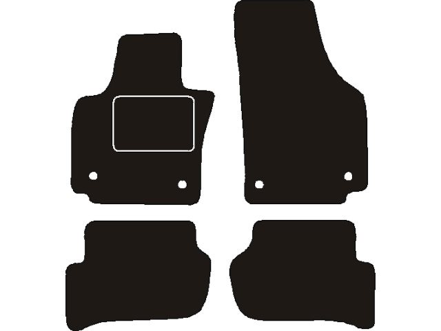 MATTENSET NAALDVILT (ZWART) SEAT ALTEA / TOLEDO III 2008 ->