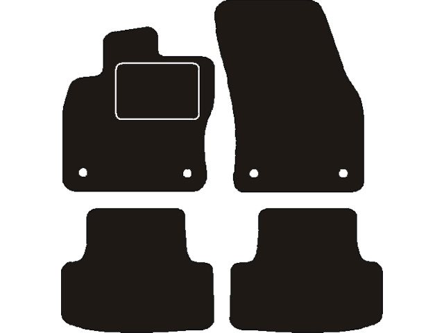 MATTENSET NAALDVILT (ZWART) SEAT ATECA 2016 ->
