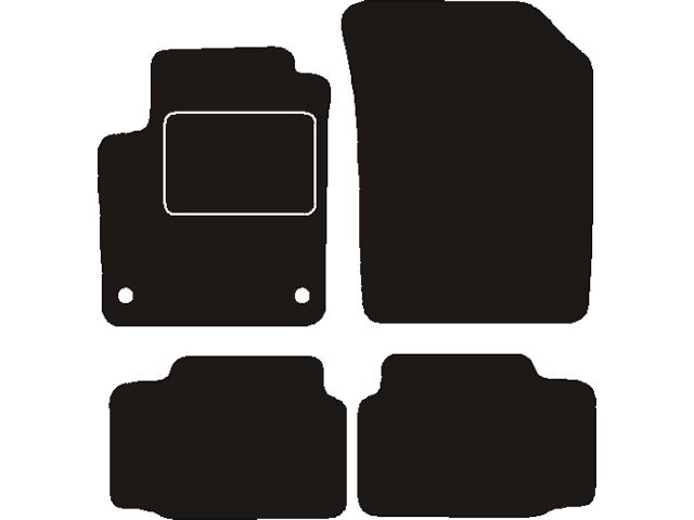 MATTENSET NAALDVILT (ZWART) SEAT MII 2011 ->