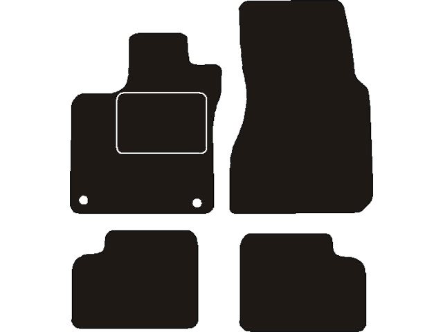 MATTENSET NAALDVILT (ZWART) SMART FORFOUR W453 2014 ->