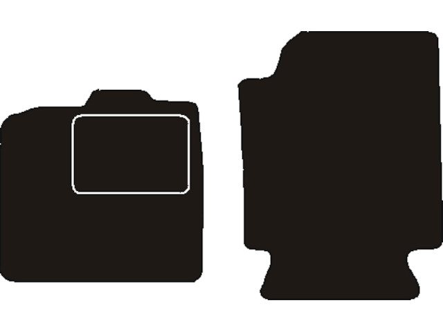 MATTENSET NAALDVILT (ZWART) SMART FORTWO W451 TYPE II 2007 - 2014