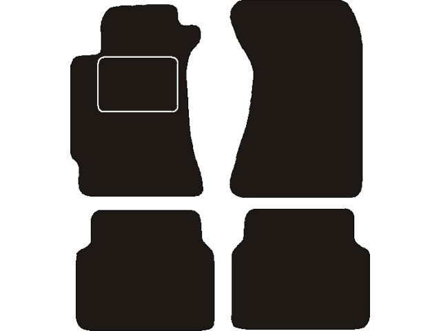 MATTENSET NAALDVILT (ZWART) SUBARU FORESTER 2002 - 2003