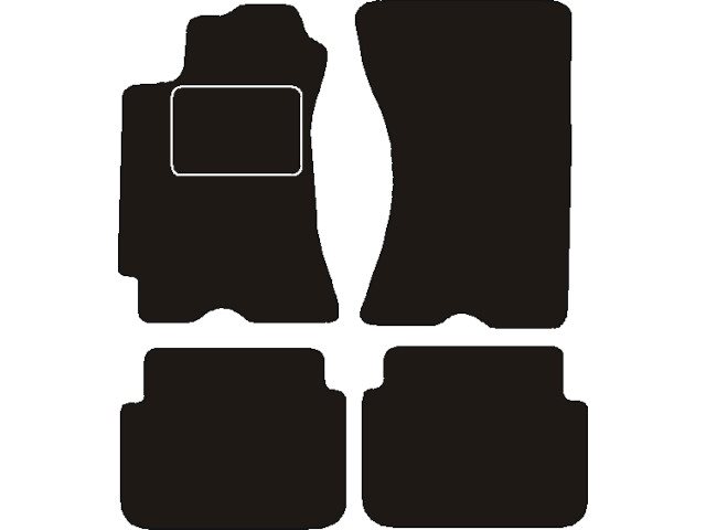 MATTENSET NAALDVILT (ZWART) SUBARU FORESTER 2003 - 2005