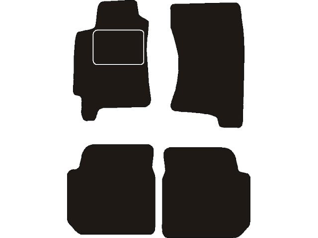 MATTENSET NAALDVILT (ZWART) SUBARU LEGACY GL  1994 - 1999