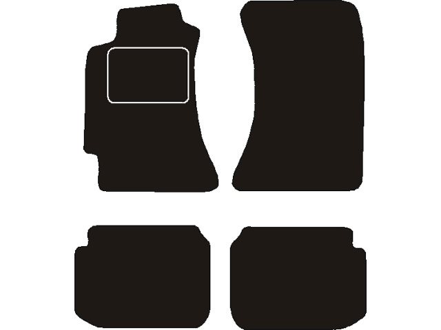 MATTENSET NAALDVILT (ZWART) SUBARU LEGACY II 1998 - 2004