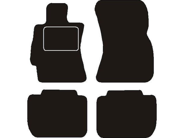 MATTENSET NAALDVILT (ZWART) SUBARU OUTBACK III 2009- 2015