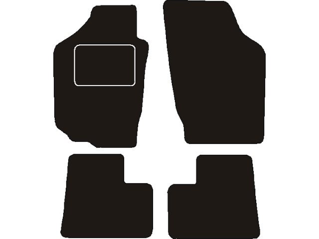 MATTENSET NAALDVILT (ZWART) SUZUKI ALTO 2002 - 2009