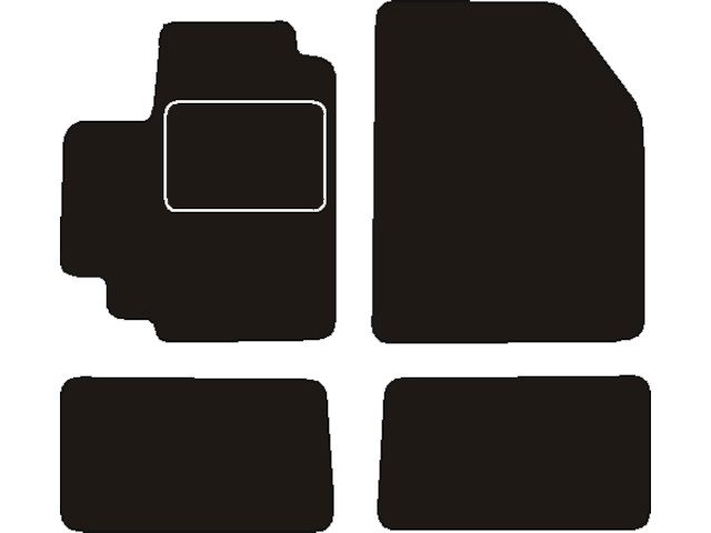 MATTENSET NAALDVILT (ZWART) SUZUKI ALTO 2009 ->
