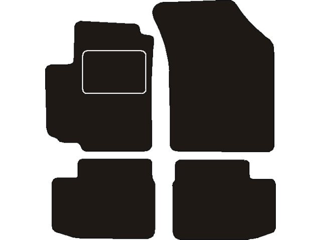 MATTENSET NAALDVILT (ZWART) SUZUKI SWIFT III 2005 - 2010