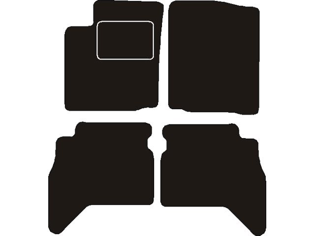 MATTENSET NAALDVILT (ZWART) SUZUKI GRAND VITARA 5 DRS 1998 - 2005