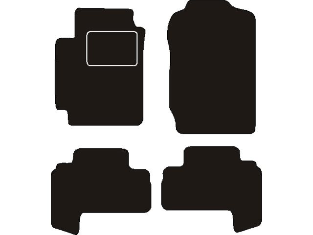 MATTENSET NAALDVILT (ZWART) SUZUKI GRAND VITARA 3 DEURS 2005 ->