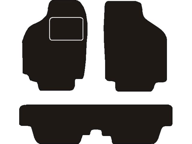 MATTENSET NAALDVILT (ZWART) SUZUKI WAGON R+ ZONDER KOFFER 1998 - 2001