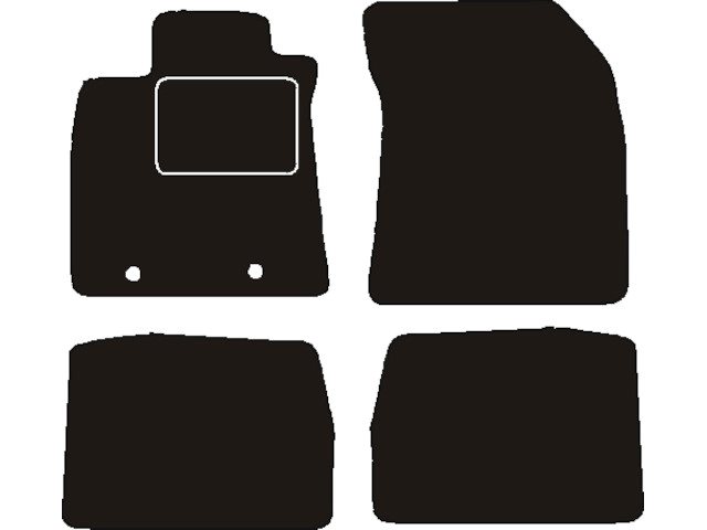 MATTENSET NAALDVILT (ZWART) TOYOTA AVENSIS III 2009 - 2011
