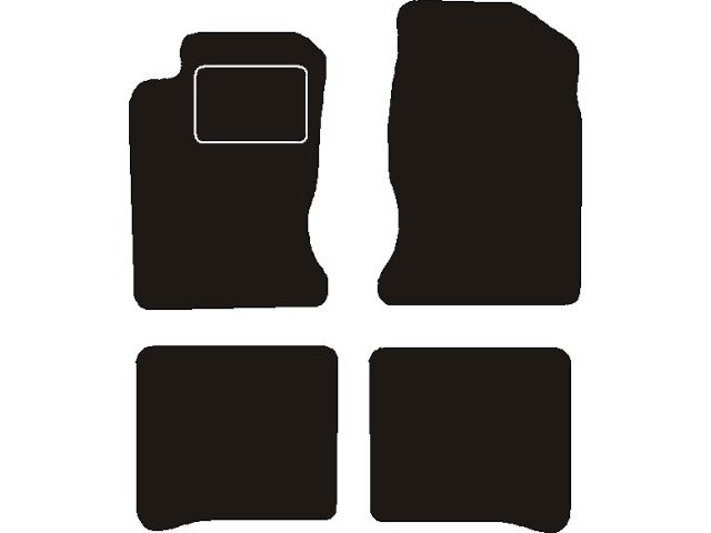 MATTENSET NAALDVILT (ZWART) TOYOTA CARINA E  1992 - 1997