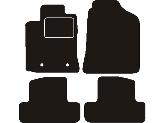 MATTENSET NAALDVILT (ZWART) TOYOTA COROLLA VERSO 2002 - 2004
