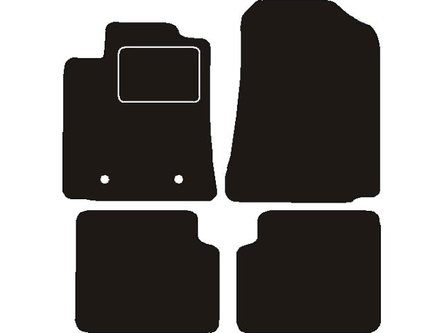 MATTENSET NAALDVILT (ZWART) TOYOTA COROLLA IX 3/5 DEURS 2002 - 2009