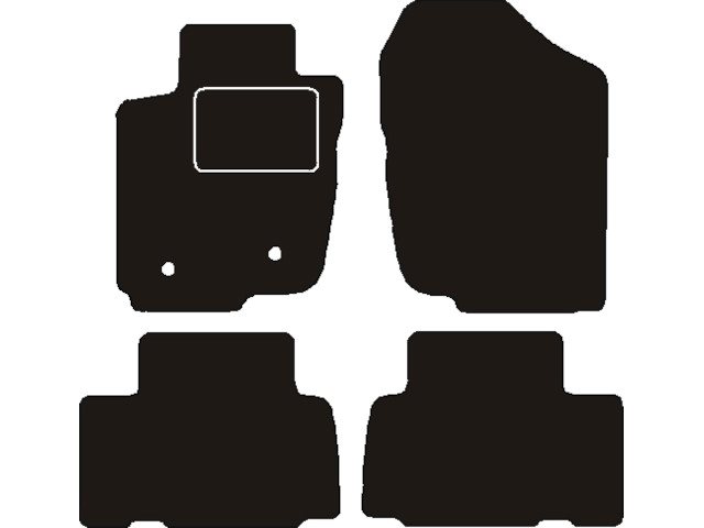 MATTENSET NAALDVILT (ZWART) TOYOTA RAV4 III 5 DEURS 2005 ->