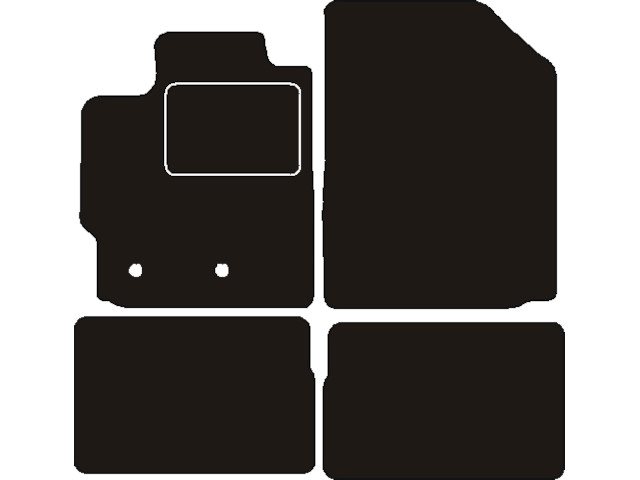MATTENSET NAALDVILT (ZWART) TOYOTA URBAN CRUISER 2009 ->