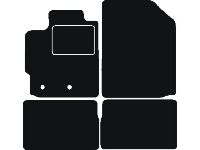MATTENSET NAALDVILT (ZWART) TOYOTA YARIS 3/5 -DEURS 2005 - 2011