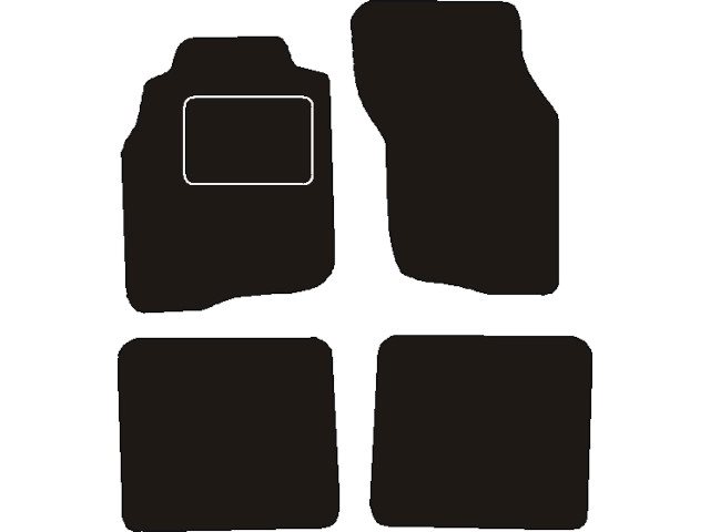 MATTENSET NAALDVILT (ZWART) VOLVO S40/V40  1995 - 1999
