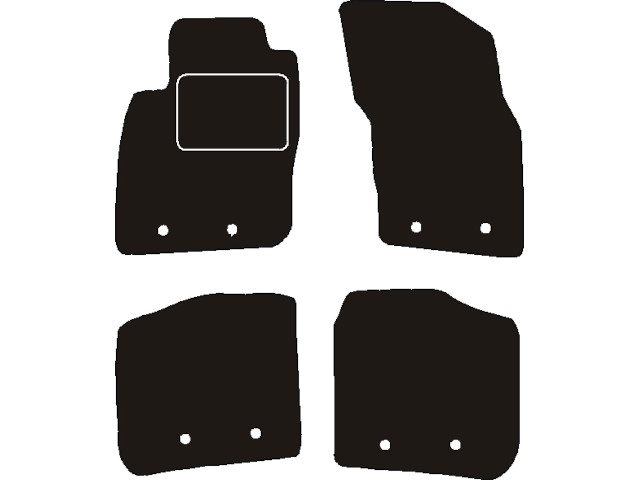 MATTENSET NAALDVILT (ZWART) VOLVO S40/V40 1999 - 2004