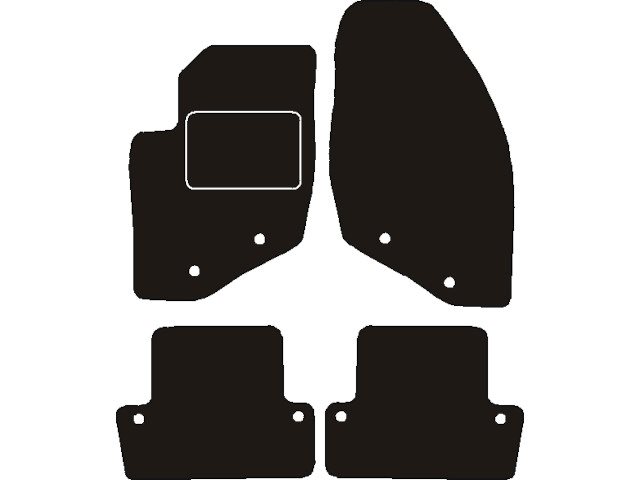 MATTENSET NAALDVILT (ZWART) VOLVO S60 2000 - 2010