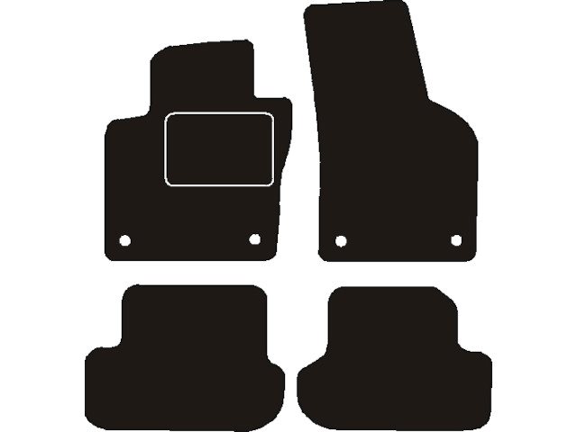 MATTENSET NAALDVILT (ZWART) VW BEETLE 2011 ->