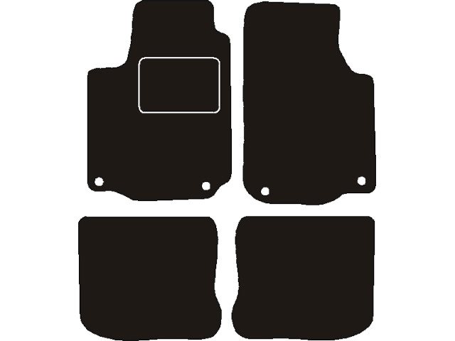 MATTENSET NAALDVILT (ZWART) VW GOLF IV 1997 - 2001 / BORA 1998-2005