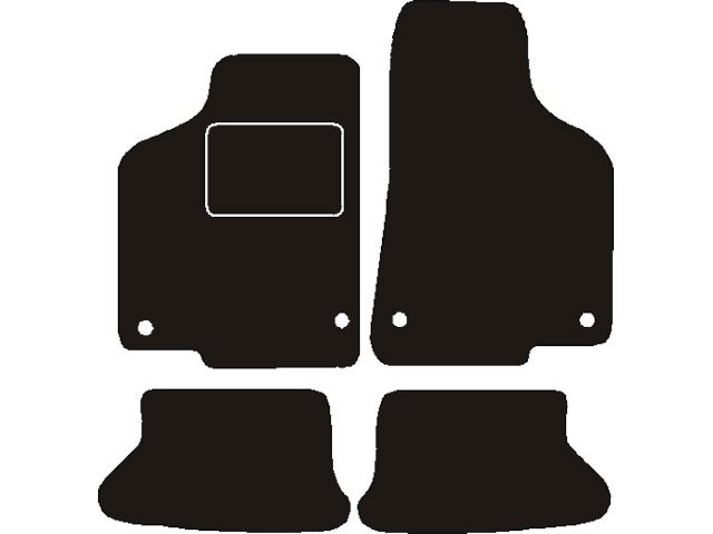 MATTENSET NAALDVILT (ZWART) VW LUPO 3 LITER 2001 - 2005
