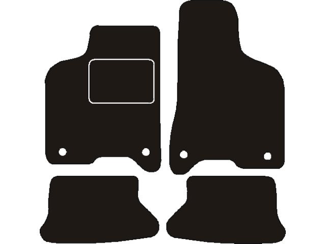 MATTENSET NAALDVILT (ZWART) VW LUPO 2004 - 2005