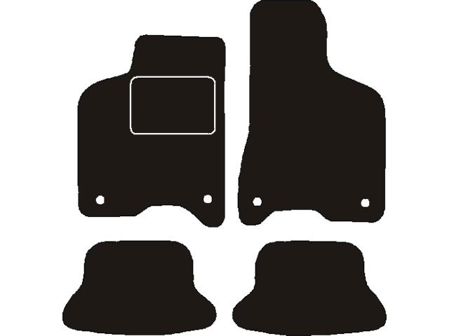 MATTENSET NAALDVILT (ZWART) VW LUPO 1998 - 2004