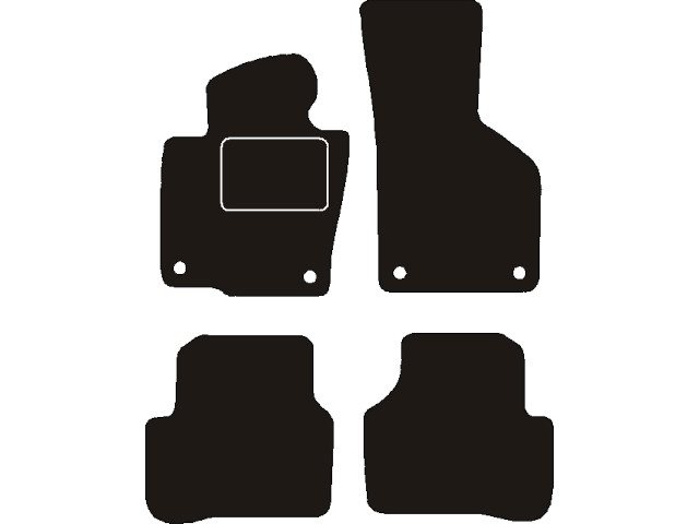 MATTENSET NAALDVILT (ZWART) VW PASSAT 2005 ->