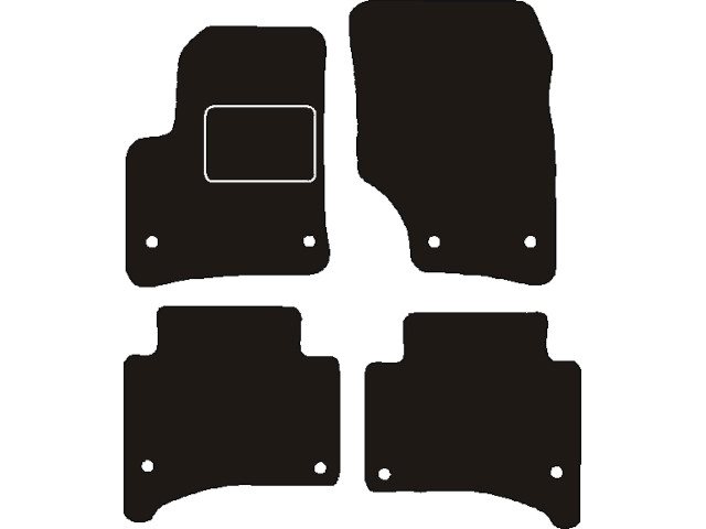 MATTENSET NAALDVILT (ZWART) VW TOUAREG 2003 - 2010