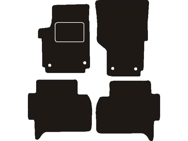 MATTENSET NAALDVILT (ZWART) VW AMAROK 2010 ->