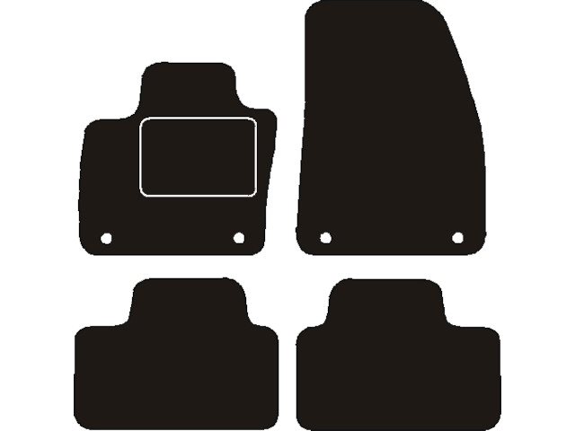 MATTENSET NAALDVILT (ZWART) VOLVO XC40 2018 ->
