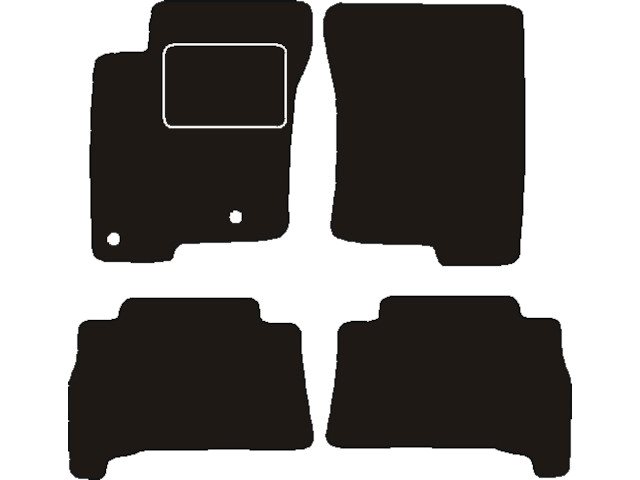 MATTENSET NAALDVILT (ZWART) TOYOTA LANDCRUISER 5 DRS 2010 ->